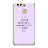 Relatief: Huawei P9 Transparant Hoesje