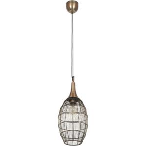 LED Hanglamp - Hangverlichting - Trion Sorana - E27 Fitting - 1-lichts - Rond - Oud Brons - Metaal