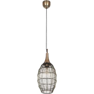LED Hanglamp - Hangverlichting - Trion Sorana - E27 Fitting - 1-lichts - Rond - Oud Brons - Metaal