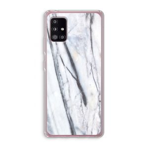 Gestreepte marmer: Samsung Galaxy A51 5G Transparant Hoesje