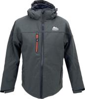 Nordberg Marcel Padded Jas Heren Softshell Black Melange XL