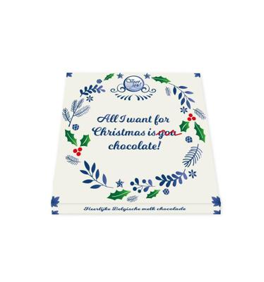 Wensreep Delftsblauw Kerst all I want