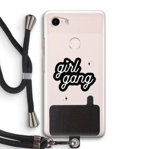 Girl Gang: Pixel 3 Transparant Hoesje met koord