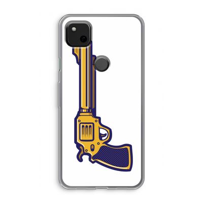 Pew Pew Pew: Google Pixel 4a Transparant Hoesje