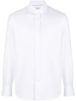 Brunello Cucinelli chemise en coton à manches longues - Blanc