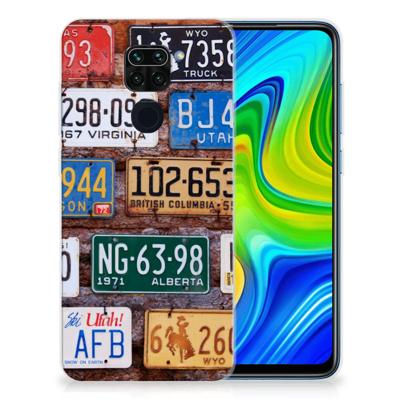 Xiaomi Redmi Note9 | Siliconen hoesje | met foto Kentekenplaten