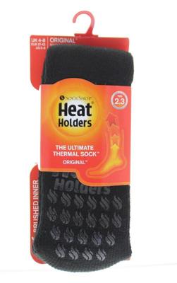 Heat Holders Ladies slipper socks 4-8 black