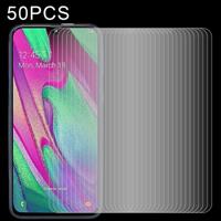 50 stuks 2.5 D niet-volledig scherm gehard glas film voor Galaxy A40
