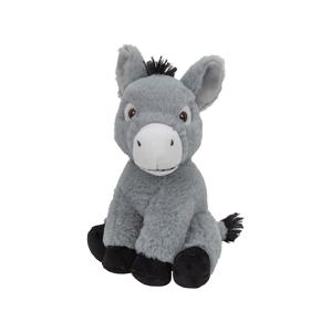 Nature Planet pluche ezel - dieren knuffels - 24 cm - boerderij knuffel