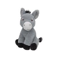 Nature Planet pluche ezel - dieren knuffels - 24 cm - boerderij knuffel