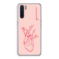 Blooming Heart: Oppo A91 Transparant Hoesje