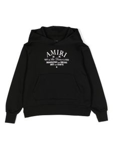 AMIRI KIDS hoodie en coton à logo imprimé - Noir