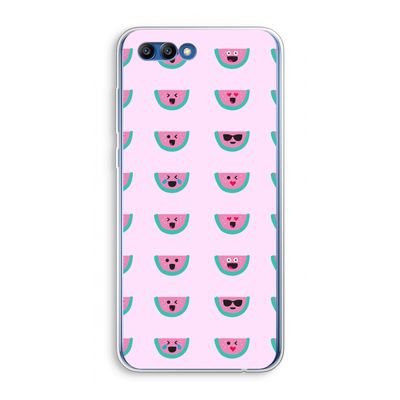 Smiley watermeloenprint: Honor 10 Transparant Hoesje