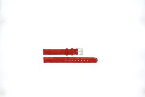 Lacoste horlogeband 2000473 / LC-30-3-14-0131 Leder Rood 12mm + wit stiksel