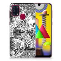 Silicone Back Case Samsung Galaxy M31 Skulls Angel