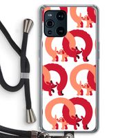 Dogs: Oppo Find X3 Transparant Hoesje met koord