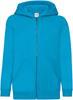 Fruit Of The Loom F401NK Kids´ Classic Hooded Sweat Jacket - Azure Blue - 128