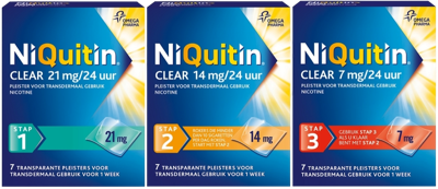 NiQuitin Clear Pleister Tien Weken Behandeling