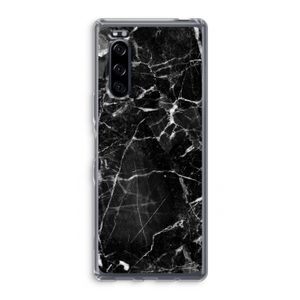 Zwart Marmer 2: Sony Xperia 5 Transparant Hoesje