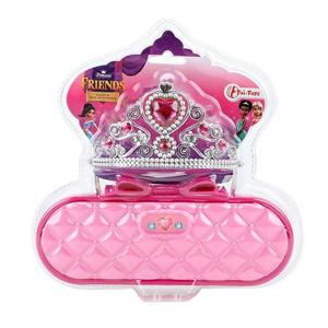 Princess Friends prinses diadeem met tasje roze