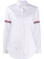 Thom Browne chemise Oxford à rayures University - Rose - thumbnail