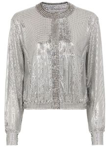 Rabanne veste bomber Pixel - Argent