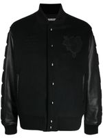 Undercover veste bomber boutonnée à détail de patch - Noir