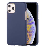 MERCURY GOOSPERY SOFE gevoel TPU schokbestendig en kras Case voor iPhone 11 Pro Max (donkerblauw)
