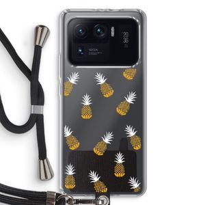 Ananasjes: Xiaomi Mi 11 Ultra Transparant Hoesje met koord