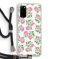 Kleine roosjes: Samsung Galaxy S20 Transparant Hoesje met koord