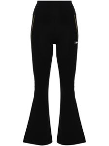 Versace legging évasé à logo appliqué - Noir