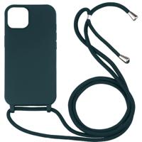 iPhone 15 hoesje - Backcover - Koord - Softcase - Flexibel - TPU - Groen - thumbnail