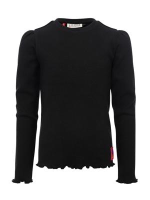 LOOXS Little winter rib top meisjes - grijs