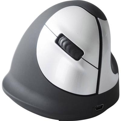 R-GO Tools RGOHEWL Ergonomische muis Radiografisch Optisch Zwart, Zilver 4 Toetsen 1750 dpi Ergonomisch