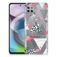 Motorola Moto G 5G | TPU Hoesje | Flamingo Triangle
