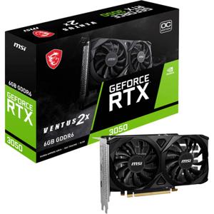 MSI RTX 3050 Videokaart GeForce RTX 3050 6 GB HDMI, DisplayPort