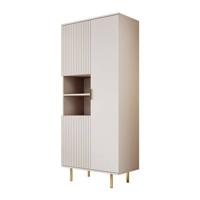 Meubella Vitrinekast Nicola - Beige - 80 cm