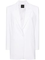 PINKO blazer en crêpe à simple boutonnage - Blanc