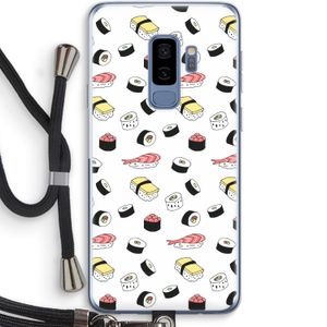 Sushi time: Samsung Galaxy S9 Plus Transparant Hoesje met koord