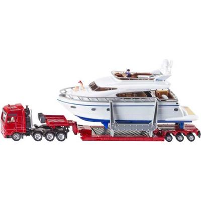 SIKU Super - Zwaar transport met jacht modelvoertuig