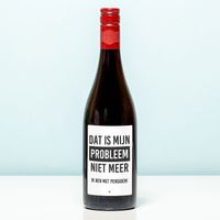 Wijnfles Pensioen Niet mijn probleem meer - Rood (Merlot)