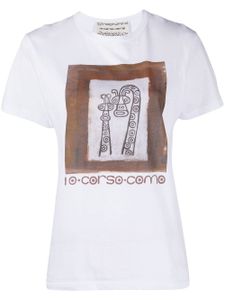 10 CORSO COMO t-shirt à imprimé graphique - Blanc