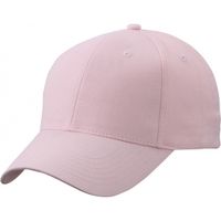 Baseball cap 6-panel licht roze voor volwassenen - thumbnail