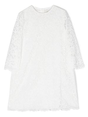Il Gufo robe évasée à manches longues - Blanc