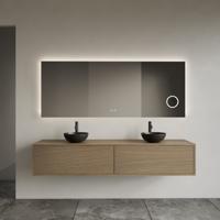 Onderkast Gliss Design Joa Ash Grey 160 CM 2 Laden Incl.Topplaat