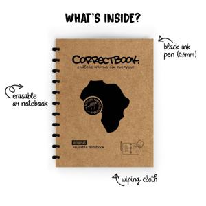 Correctbook Original A4 Ink Black - Gelinieerd - Uitwisbaar / Herschrijfbaar Notitieboek