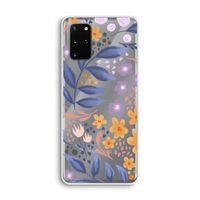 Flowers with blue leaves: Samsung Galaxy S20 Plus Transparant Hoesje