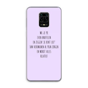 Relatief: Xiaomi Redmi Note 9 Pro Transparant Hoesje