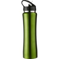 Bidon/drinkfles met buigbare drinktuit - Groen - 500 ml - RVS - Sportfles - Waterfles