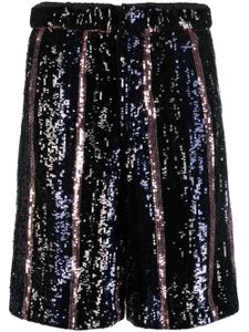 Plan C short à sequins brodés - Bleu